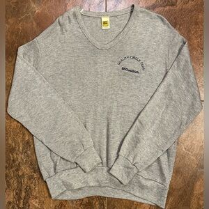 Vintage 1980s Velva Sheen BFGoodrich Racing Sweatshirt V Neck XL USA